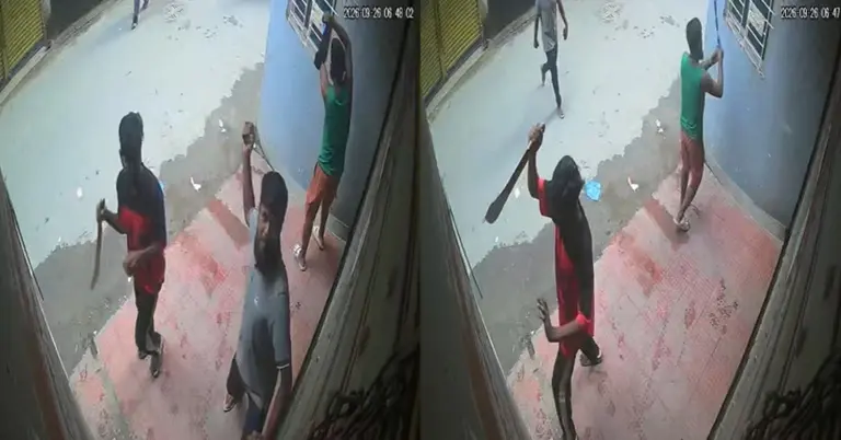 শ্যামলী হাউজিংয়ে একটি বাড়িতে হামলার সিসিটিভি ফুটেজ